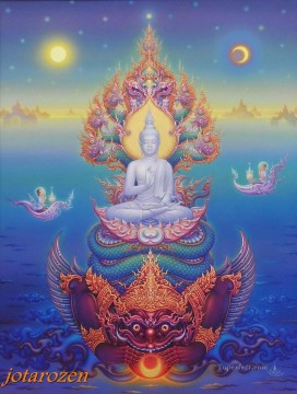 ファンタジー Painting - 仏陀を讃えて CK おとぎ話